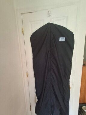 Prada Black Nylon Garment Cover with Logo Patch